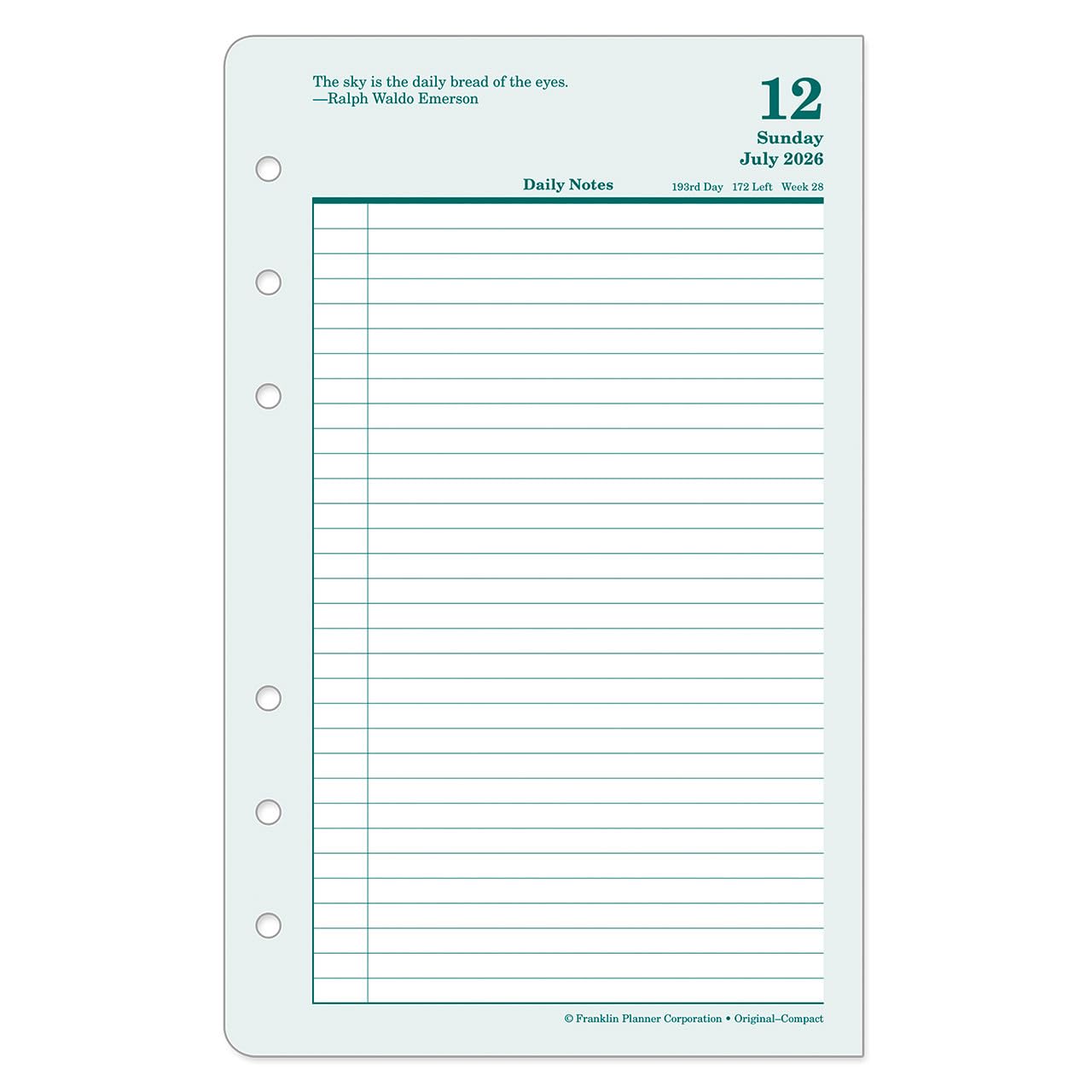 Amazon.com : FranklinCovey - Original Ring-Bound Planner Refill